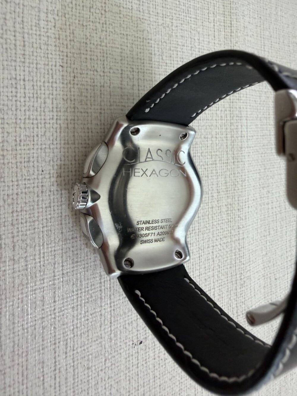 EBEL Classic Hexagon Automatic Men's Watch Black Swiss Made - Picture 6 of 7